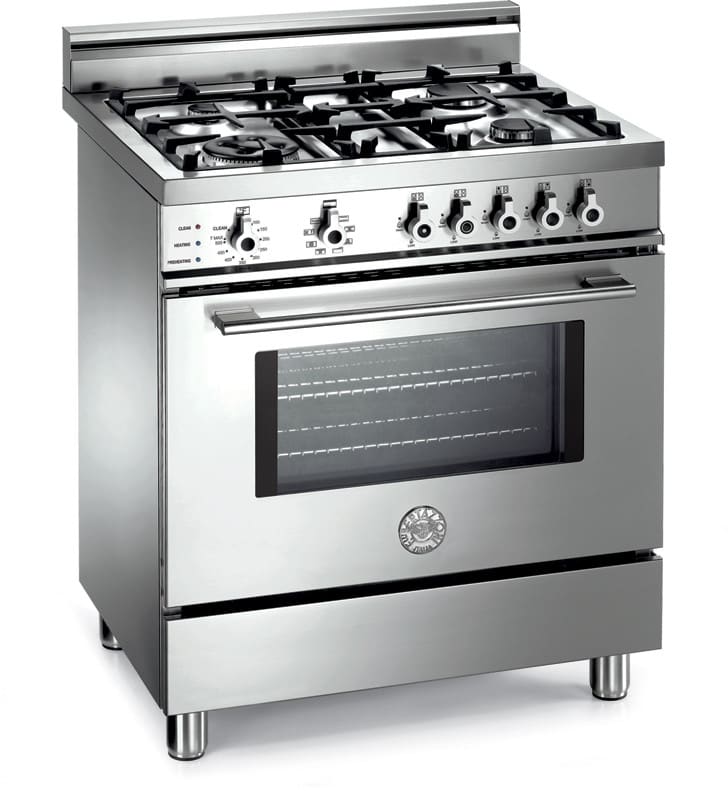 Bertazzoni X304PIRX Professional Series 30 Inch Pro-Style Dual-Fuel Range with 4 Sealed Burners