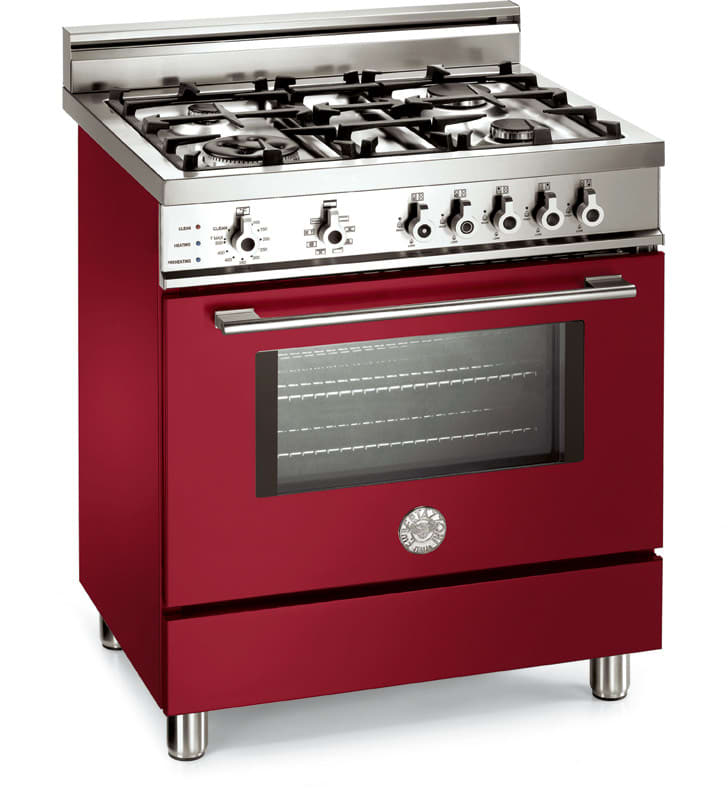 Bertazzoni X304PIRVI Professional Series 30 Inch Pro-Style Dual-Fuel Range with 4 Sealed Burners