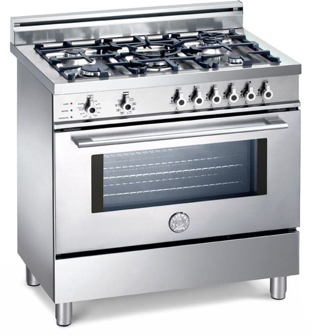 Bertazzoni X365PIRX Professional Series 36 Inch Pro-Style Dual-Fuel Range with 5 Sealed Burners