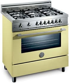 Bertazzoni X365PIRCR Professional Series 36 Inch Pro-Style Dual-Fuel Range with 5 Sealed Burners