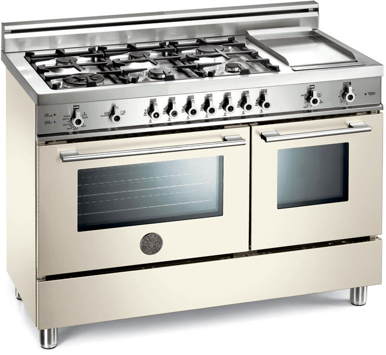 Bertazzoni X486GGGVBI01 Professional Series 48 Inch Pro-Style Gas Range with 6 Sealed Burners