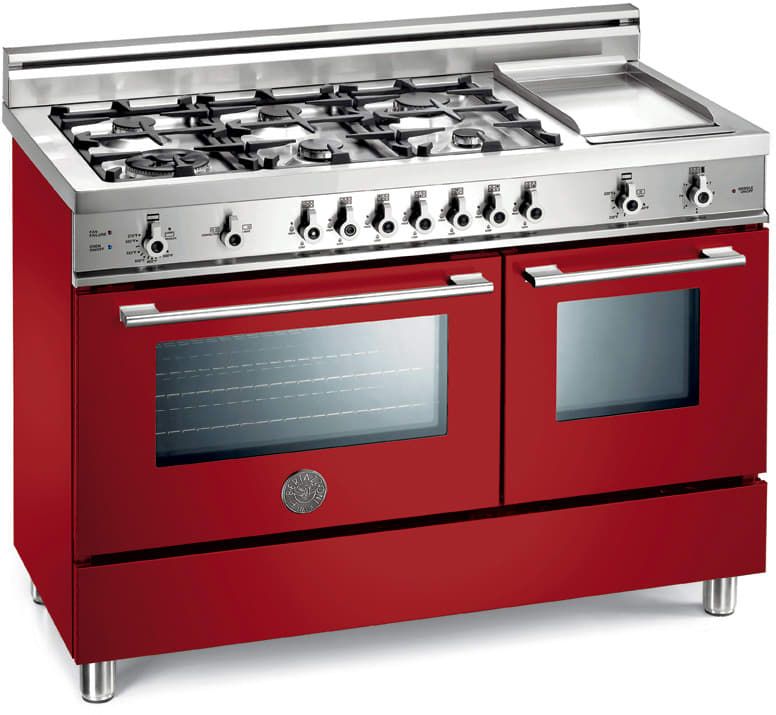 Bertazzoni X486GGGVROFR/01 Professional Series 48 Inch Pro-Style Gas Range with 6 Sealed Burners