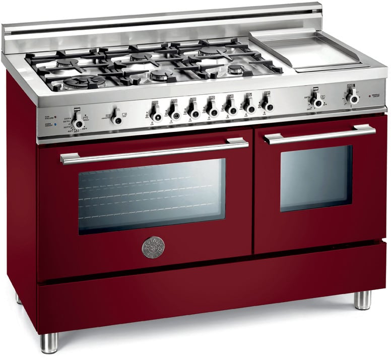 Bertazzoni X486GGGVVI01 Professional Series 48 Inch Pro-Style Gas Range with 6 Sealed Burners