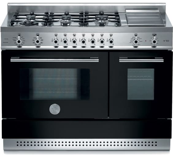 Bertazzoni X486GPIRNE Professional Series 48 Inch Pro-Style Dual-Fuel Range with 6 Sealed Burners