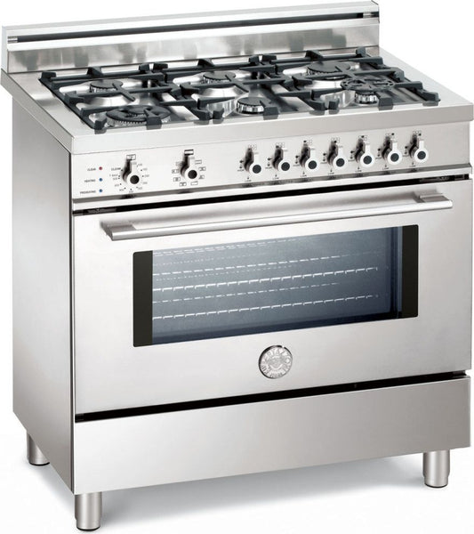 Bertazzoni X366PIRX Professional Series 36 Inch Pro-Style Dual-Fuel Range with 6 Sealed Burners