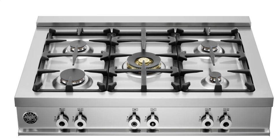 Bertazzoni CB36500X Professional Series 36 Inch Pro-Style Gas Range top with 5 Sealed Burners