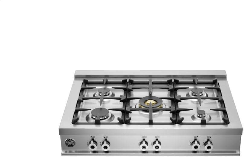 Bertazzoni CB36500X Professional Series 36 Inch Pro-Style Gas Range top with 5 Sealed Burners