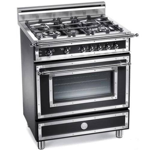 Bertazzoni H304GGVNEFR02 Heritage Series 30-Inch Traditional-Style Gas Range With 4 Sealed Burners