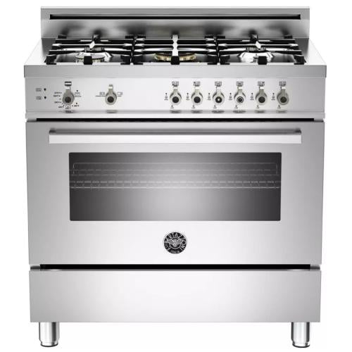 Bertazzoni PRO365GASXFRLP Professional Series 36 Inch Pro-style Gas Range