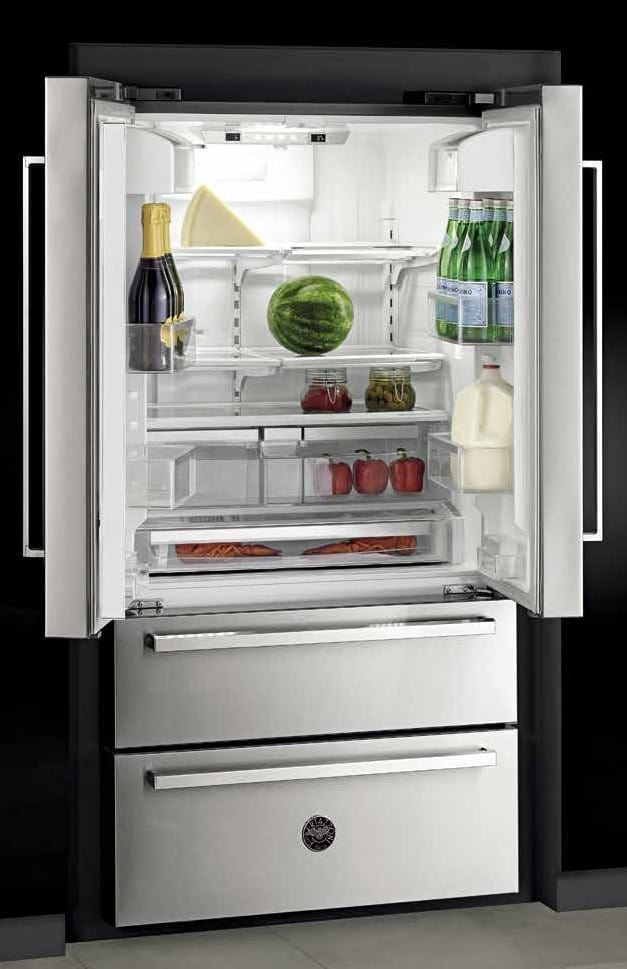 Bertazzoni REF36X Professional Series 36 Inch 4-Door French Door Refrigerator with 21 Inch Cu. Ft. Total Capacity