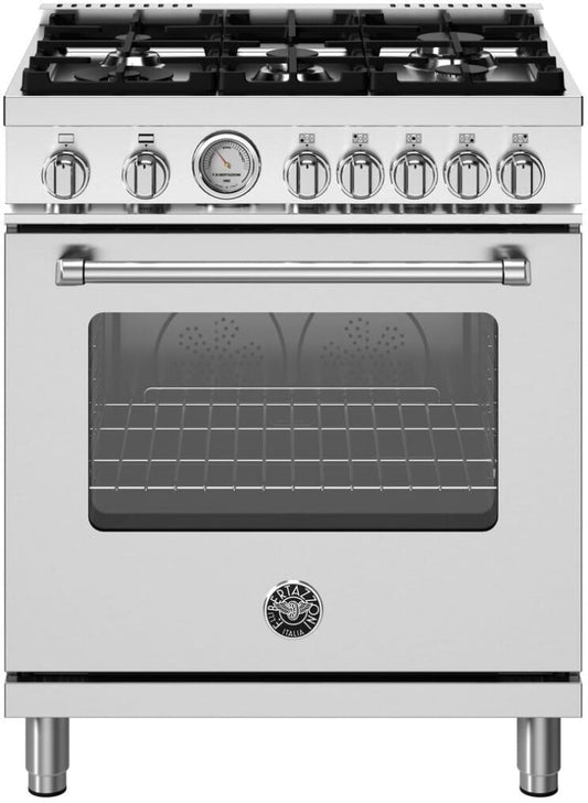 Bertazzoni A304GGVXT Professional Series Freestanding All Gas Range with Sealed Convection Oven