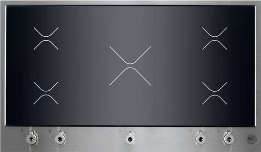 Bertazzoni PM360IGX Professional Series 36 Inch Electric Induction Cooktop with 5 Elements