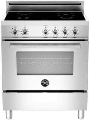 Bertazzoni PRO304INSX Professional Series 30 Inch Freestanding Induction Range with 4 Induction Burners