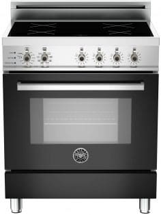 Bertazzoni PRO304INSNE Professional Series 30 Inch Freestanding Induction Range with 4 Induction Burners