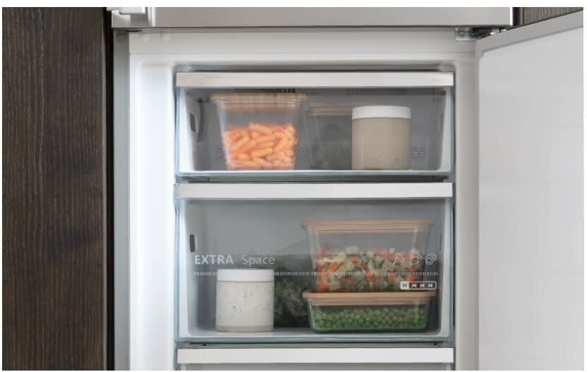 Bertazzoni REF24BMFXNV Professional Series 24 Inch Counter Depth Freestanding Bottom Mount Refrigerator