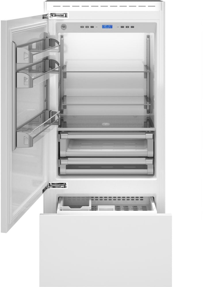 Bertazzoni REF36PRL Professional Series 36 Inch Built-In Panel Ready Bottom Mount Refrigerator