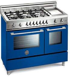 Bertazzoni X486GPIRBL Professional Series 48 Inch Pro-Style Dual-Fuel Range with 6 Sealed Burners